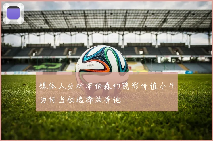 媒体人分析布伦森的隐形价值小牛为何当初选择放弃他
